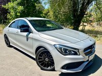 USED 2018 68 MERCEDES-BENZ CLA 1.6 CLA200 AMG Line Night Edition Coupe 4dr Petrol 7G-DCT Euro 6 (s/s) (156 ps) 2 OWNERS 55K MILES HIGH SPEC