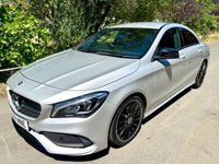 USED 2018 68 MERCEDES-BENZ CLA 1.6 CLA200 AMG Line Night Edition Coupe 4dr Petrol 7G-DCT Euro 6 (s/s) (156 ps) 2 OWNERS 55K MILES HIGH SPEC