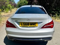 USED 2018 68 MERCEDES-BENZ CLA 1.6 CLA200 AMG Line Night Edition Coupe 4dr Petrol 7G-DCT Euro 6 (s/s) (156 ps) 2 OWNERS 55K MILES HIGH SPEC