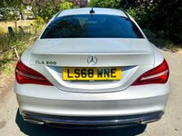 USED 2018 68 MERCEDES-BENZ CLA 1.6 CLA200 AMG Line Night Edition Coupe 4dr Petrol 7G-DCT Euro 6 (s/s) (156 ps) 2 OWNERS 55K MILES HIGH SPEC