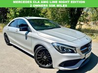 USED 2018 68 MERCEDES-BENZ CLA 1.6 CLA200 AMG Line Night Edition Coupe 4dr Petrol 7G-DCT Euro 6 (s/s) (156 ps) 2 OWNERS 55K MILES HIGH SPEC