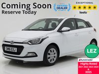 USED 2016 16 HYUNDAI I20 1.2 Blue Drive S Hatchback 5dr Petrol Manual Euro 6 (s/s) (75 ps) F/S/H - 2 Keys - LEZ -&pound;35 Tax