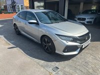 USED 2017 17 HONDA CIVIC 1.5 VTEC Turbo Sport Hatchback 5dr Petrol CVT Euro 6 (s/s) (182 ps) SAT NAV, APPLE CAR PLAY, 17 ALLOYS