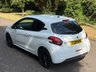 USED 2018 18 PEUGEOT 208 1.2 PureTech Black Edition Hatchback 3dr Petrol Manual Euro 6 (82 ps) ONE FORMER OWNER FROM NEW-BLUETOOTH