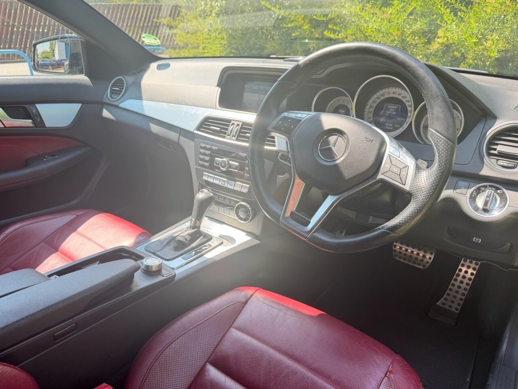 USED 2013 63 MERCEDES-BENZ C CLASS 2.1 C250 CDI AMG Sport Coupe 2dr Diesel G-Tronic+ Euro 5 (s/s) (204 ps) HEATED BLACK LEATHER, 2KEYS