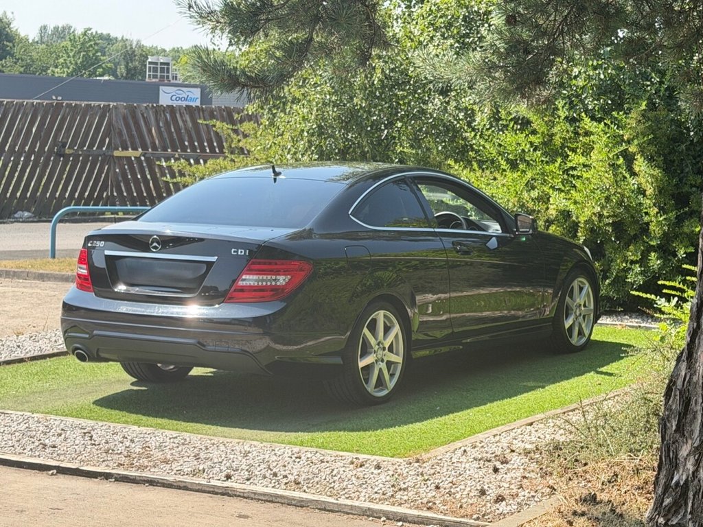 USED 2013 63 MERCEDES-BENZ C CLASS 2.1 C250 CDI AMG Sport Coupe 2dr Diesel G-Tronic+ Euro 5 (s/s) (204 ps) HEATED BLACK LEATHER, 2KEYS