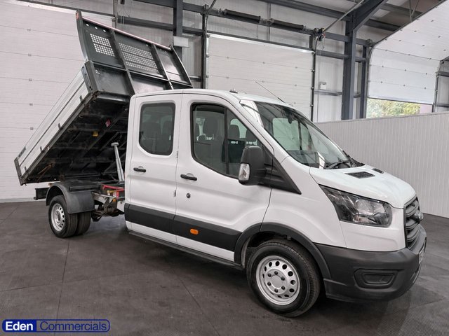 View our Ford Transit 2.0 350 EcoBlue Double Cab Tipper RWD L3 Euro 6 (s/s) (130 ps)