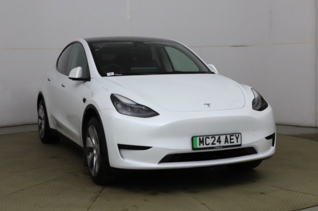 View our Tesla Model Y SUV 5dr Electric Auto RWD (346 ps) Expansive Glass Roof, Touchscreen With Navigation, Heated Seats, Heated Steering Wheel, 19in Alloys