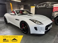 USED 2016 16 JAGUAR F-TYPE 3.0 V6 S Convertible 2dr Petrol Auto Euro 6 (s/s) (380 ps) 2016 JAGUAR F-TYPE 3.0 V6 S CONVERTIBLE - YULONG WHITE - RED LEATHER PERFORMANCE SEATS - 6 SERVICES TO 53K - REVERSE CAEMRA - 19 INCH ALLOYS - SAT NAV - HEATED SEATS - INTELLIGENT HIGH BEAM - SPORT EXHAUSTS