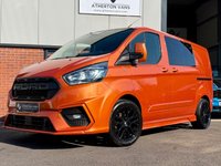 USED 2022 22 FORD TRANSIT CUSTOM 2.0 300 EcoBlue RAMPAGE EDITION Combi Van Double Cab 5dr Diesel Manual L1 H1 Euro 6 [ NO V A T TO PAY ] BODY KIT + GLOSS BLACK ALLOYS
