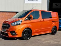 USED 2022 22 FORD TRANSIT CUSTOM 2.0 300 EcoBlue RAMPAGE EDITION Combi Van Double Cab 5dr Diesel Manual L1 H1 Euro 6 [ NO V A T TO PAY ] BODY KIT + GLOSS BLACK ALLOYS