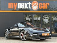 USED 2012 62 PORSCHE 911 3.8 997 Turbo Cabriolet 2dr Petrol PDK AWD (268 g/km, 500 bhp) PORSCHE 911 3.8 997 TURBO S CABRIOLET + PDK 7 SPEED AUTOMATIC + GREAT SPECIFICATION + HEATED ELECTRIC BLACK LEATHER SPORTS SEATS + ADJUSTABLE SPOILER + HEADLIGHT WASHERS + ADAPTIVE SPORTS SUSPENSION + LOW MILES + RADIO & CD PLAYER + BLUETOOTH TELEPHONE + CIGARETTE LIGHTER + ELECTRICALLY OPERATED SOFT TOP CONVERTIBLE ROOF + SATNAV + CUPHOLDERS + MUCH MORE...   12 MONTHS MOT + 6 MONTHS WARRANTY + PART EXCHANGE WELCOME + NATIONWIDE DELIVERY AVAILABLE