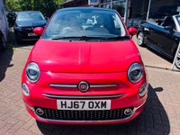 USED 2017 67 FIAT 500 1.2 Lounge Hatchback 3dr Petrol Manual Euro 6 (s/s) (69 bhp) Free MOT for Life