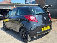 USED 2016 16 FORD KA 1.2 Zetec Black Edition Hatchback 3dr Petrol Manual Euro 6 in Black 1 OWNER FROM NEW CD PLAYER+BLUETOOTH+USB POINT