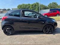 USED 2016 16 FORD KA 1.2 Zetec Black Edition Hatchback 3dr Petrol Manual Euro 6 in Black 1 OWNER FROM NEW CD PLAYER+BLUETOOTH+USB POINT
