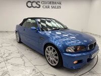 USED 2006 06 BMW M3 3.2i Convertible 2dr Petrol Manual (328 g/km, 343 bhp) Finished In Estoril Blue BMW Individual Paint With Only 2 Previous Owners Dr Owned For Last 10 Years, 2 Keys, Full Service History, Great Condition With No Pixel Damage On Displays (Common Problem), Detachable Wind Deflector, Sat Nav DVD Head Unit, Recent Air Con Re-Charge, 12 Months MOT, 3 Months Warranty, Extended Warranty Available