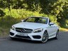 USED 2017 17 MERCEDES-BENZ C-CLASS 2.1 C220d AMG Line Cabriolet 2dr Auto Diesel G-Tronic+ Euro 6 (s/s) (170 ps) DIAMOND WHITE, 19 INCH ALLOYS