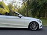 USED 2017 17 MERCEDES-BENZ C-CLASS 2.1 C220d AMG Line Cabriolet 2dr Auto Diesel G-Tronic+ Euro 6 (s/s) (170 ps) DIAMOND WHITE, 19 INCH ALLOYS