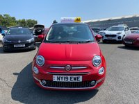 USED 2019 19 FIAT 500 1.2 Lounge Hatchback 3dr Petrol Manual Euro 6 (s/s) (69 bhp) SUPPLIED WITH  AA WARRANTY