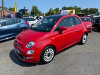 USED 2019 19 FIAT 500 1.2 Lounge Hatchback 3dr Petrol Manual Euro 6 (s/s) (69 bhp) SUPPLIED WITH  AA WARRANTY