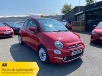 USED 2019 19 FIAT 500 1.2 Lounge Hatchback 3dr Petrol Manual Euro 6 (s/s) (69 bhp) SUPPLIED WITH  AA WARRANTY