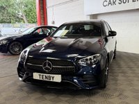 USED 2022 22 MERCEDES-BENZ E CLASS 2.0 E220dh MHEV AMG Line Night Edition (Premium Plus) Saloon 4dr Diesel Hybrid G-Tronic+ Euro 6 (s/s) (220 ps) NAUTIC BLUE+20" MULTI SPOKE ALLOYS
