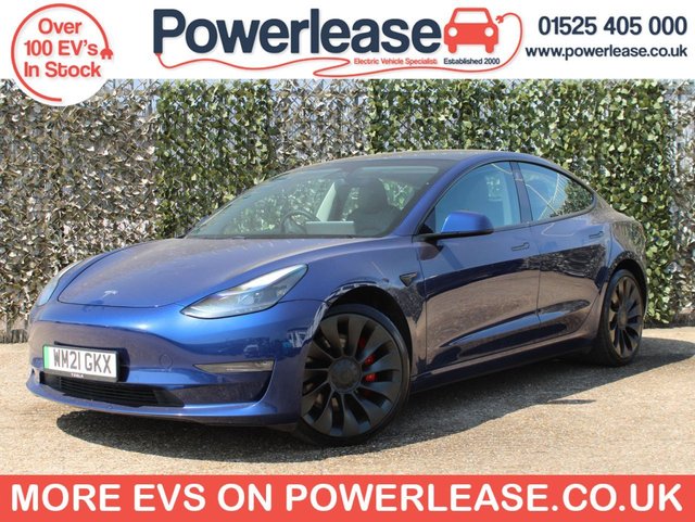 2021 TESLA Model 3 (Dual Motor) Performance Saloon 4dr Electric Auto 4WDE (Performance Upgrade) (449 bhp) &pound;18989.00