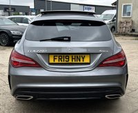USED 2019 19 MERCEDES-BENZ CLA 2.1 CLA220d AMG Line Night Edition (Plus) Shooting Brake 5dr Diesel 7G-DCT 4MATIC Euro 6 (s/s) (170 ps) - APPLE CAR PLAY - SAT NAV - HEATED FRONT SEATS - PAN ROOF - REVERSE CAMERA - BLUETOOTH - CRUISE