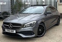 USED 2019 19 MERCEDES-BENZ CLA 2.1 CLA220d AMG Line Night Edition (Plus) Shooting Brake 5dr Diesel 7G-DCT 4MATIC Euro 6 (s/s) (170 ps) - APPLE CAR PLAY - SAT NAV - HEATED FRONT SEATS - PAN ROOF - REVERSE CAMERA - BLUETOOTH - CRUISE