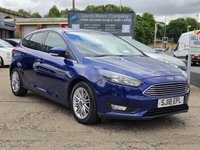 USED 2018 18 FORD FOCUS 1.0T EcoBoost Zetec Edition Hatchback 5dr Petrol Manual Euro 6 (s/s) (100 ps) FSH + 1 OWNER + CRUISE + SAT NAV + FSH