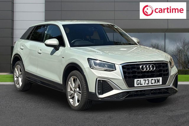 View our Audi Q2 1.0 TFSI 30 S line SUV 5dr Petrol Manual Euro 6 (s/s) (110 ps) Rear Parking Sensors, Audi Smartphone Interface, LED Interior Lighting Pack, MMI Navigation, 18In Alloys