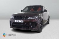 USED 2021 70 LAND ROVER RANGE ROVER SPORT 5.0 P575 V8 SVR Auto 4WD Euro 6 (s/s) 5dr Pan Sunroof, Rev Camera,
