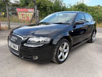 USED 2007 07 AUDI A3 2.0 TDI Sport Sportback 5dr Diesel Manual quattro * 3 OWNERS FROM NEW, 2 KEYS, NEW SERVICE, LOW MILEGE* *LOW MILEAGE, 170 BHP, 2 KEYS, QUATTRO, 17" STAR ALLOYS