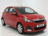 USED 2016 16 PEUGEOT 108 1.0 Active Hatchback 3dr Petrol Manual Euro 6 (68 ps) 2 Owners - F/S/H - LEZ -2 Keys