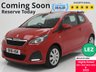 USED 2016 16 PEUGEOT 108 1.0 Active Hatchback 3dr Petrol Manual Euro 6 (68 ps) 2 Owners - F/S/H - LEZ -2 Keys