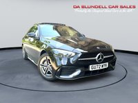USED 2022 72 MERCEDES-BENZ C CLASS 2.0 C300e 25.4kWh AMG Line (Premium Plus) Saloon 4dr Petrol Plug-in Hybrid G-Tronic+ Euro 6 (s/s) (313 ps) PAN ROOF+RED/BLACK LEATHER+VAT Q