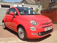 USED 2017 67 FIAT 500 1.2 Lounge Hatchback 3dr Petrol Manual Euro 6 (s/s) (69 bhp) 