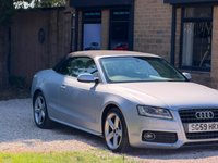 USED 2009 59 AUDI A5 CABRIOLET 2.0 TFSI S line Euro 4 2dr HEATED SEATS-SAT NAV-R SENSORS