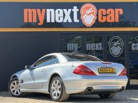USED 2004 04 MERCEDES-BENZ SL 350 3.5 SL350 2DR MERCEDES SL350 + FULL SERVICE HISTORY + GREAT SPECIFICATION + TELLUR SILVER METALLIC EXTERIOR PAINT + FULL NAVY LEATHER INTERIOR WITH BURR WALNUT WOOD TRIM + 17" ALLOYS + CRUISE CONTROL + ELECTRIC HEATED SEATS + ELECTRIC FOLDING HARDTOP ROOF + ELECTRICALLY FOLDING HEATED MIRRORS + PARKTRONIC (PTS) + SATNAV + RADIO/CD PLAYER + HEADLIGHT WASHERS + AIRCON + 12 MONTHS MOT + 6 MONTHS WARRANTY + PART EXCHANGE WELCOME + NATIONWIDE DELIVERY AVAILABLE