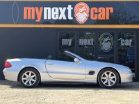 USED 2004 04 MERCEDES-BENZ SL 350 3.5 SL350 2DR MERCEDES SL350 + FULL SERVICE HISTORY + GREAT SPECIFICATION + TELLUR SILVER METALLIC EXTERIOR PAINT + FULL NAVY LEATHER INTERIOR WITH BURR WALNUT WOOD TRIM + 17" ALLOYS + CRUISE CONTROL + ELECTRIC HEATED SEATS + ELECTRIC FOLDING HARDTOP ROOF + ELECTRICALLY FOLDING HEATED MIRRORS + PARKTRONIC (PTS) + SATNAV + RADIO/CD PLAYER + HEADLIGHT WASHERS + AIRCON + 12 MONTHS MOT + 6 MONTHS WARRANTY + PART EXCHANGE WELCOME + NATIONWIDE DELIVERY AVAILABLE