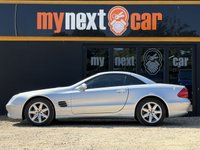 USED 2004 04 MERCEDES-BENZ SL 350 3.5 SL350 2DR MERCEDES SL350 + FULL SERVICE HISTORY + GREAT SPECIFICATION + TELLUR SILVER METALLIC EXTERIOR PAINT + FULL NAVY LEATHER INTERIOR WITH BURR WALNUT WOOD TRIM + 17" ALLOYS + CRUISE CONTROL + ELECTRIC HEATED SEATS + ELECTRIC FOLDING HARDTOP ROOF + ELECTRICALLY FOLDING HEATED MIRRORS + PARKTRONIC (PTS) + SATNAV + RADIO/CD PLAYER + HEADLIGHT WASHERS + AIRCON + 12 MONTHS MOT + 6 MONTHS WARRANTY + PART EXCHANGE WELCOME + NATIONWIDE DELIVERY AVAILABLE