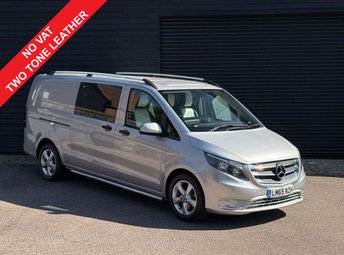 2015 MERCEDES-BENZ VITO 2.1 119 CDI BlueTEC Crew Van Double Cab 5dr Diesel G-Tronic+ RWD L3 Euro 6 (s/s) (XLWB) (190 ps) &pound;18500.00