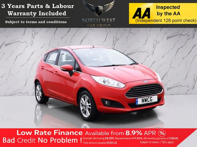 View our Ford Fiesta 1.0T EcoBoost Zetec Hatchback 5dr Petrol Manual Euro 5 (s/s) (100 ps) ***DRIVE AWAY TODAY*** NATIONWIDE PARTS & LABOUR WARRANTY INCLUDED + 12 MONTHS AA BREAKDOWN FREE