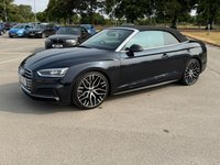 USED 2019 19 AUDI A5 CABRIOLET 2.0 TFSI 40 S line Convertible 2dr Petrol S Tronic Euro 6 (s/s) (190 ps) LED INTERIOR LIGHTS, MOT APRIL 2027