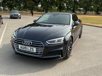 USED 2019 19 AUDI A5 CABRIOLET 2.0 TFSI 40 S line Convertible 2dr Petrol S Tronic Euro 6 (s/s) (190 ps) LED INTERIOR LIGHTS, MOT APRIL 2027