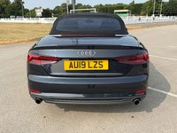 USED 2019 19 AUDI A5 CABRIOLET 2.0 TFSI 40 S line Convertible 2dr Petrol S Tronic Euro 6 (s/s) (190 ps) LED INTERIOR LIGHTS, MOT APRIL 2027