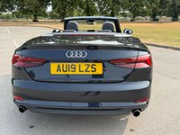 USED 2019 19 AUDI A5 CABRIOLET 2.0 TFSI 40 S line Convertible 2dr Petrol S Tronic Euro 6 (s/s) (190 ps) LED INTERIOR LIGHTS, MOT APRIL 2027