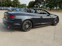 USED 2019 19 AUDI A5 CABRIOLET 2.0 TFSI 40 S line Convertible 2dr Petrol S Tronic Euro 6 (s/s) (190 ps) LED INTERIOR LIGHTS, MOT APRIL 2027