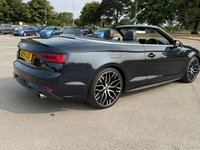 USED 2019 19 AUDI A5 CABRIOLET 2.0 TFSI 40 S line Convertible 2dr Petrol S Tronic Euro 6 (s/s) (190 ps) LED INTERIOR LIGHTS, MOT APRIL 2027