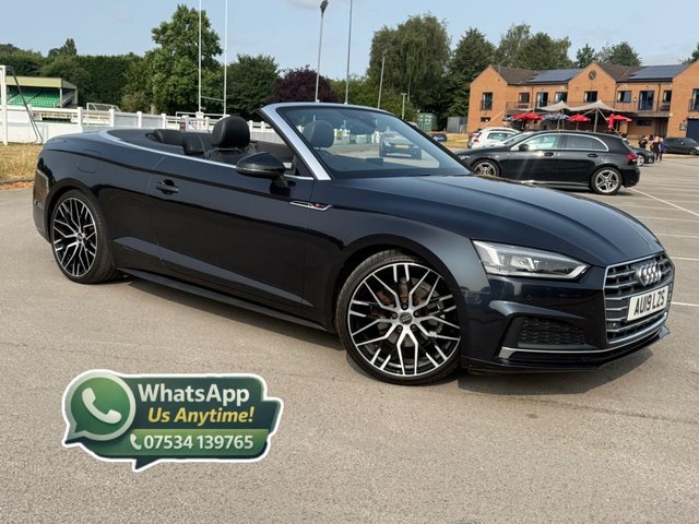 View our Audi A5 Cabriolet 2.0 TFSI 40 S line Convertible 2dr Petrol S Tronic Euro 6 (s/s) (190 ps)
